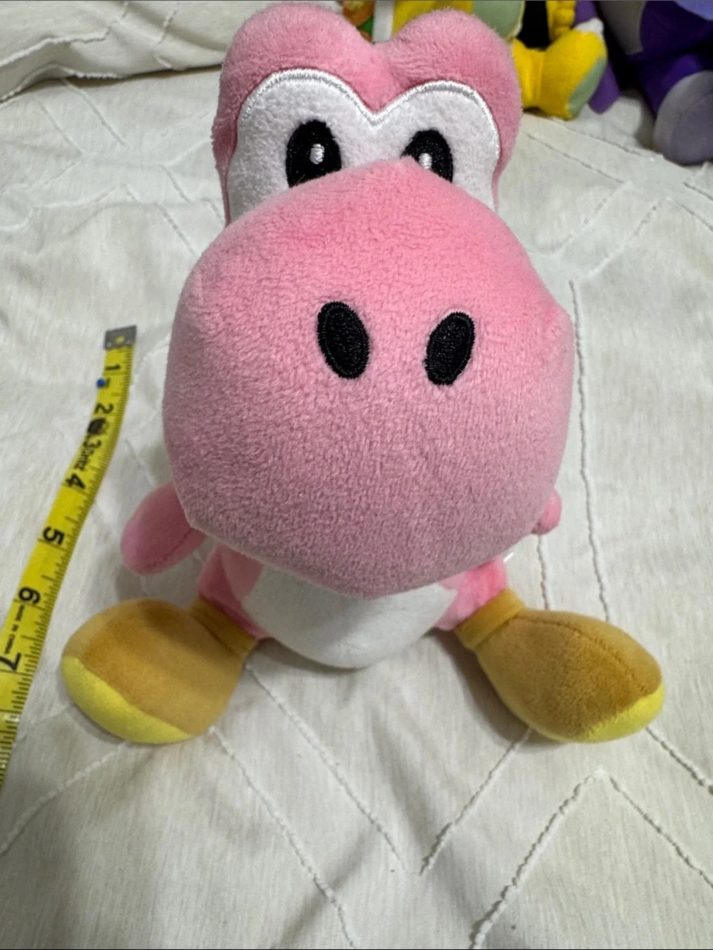 Pink Plush Yoshi-Inspired Stuffed Toy for Kids